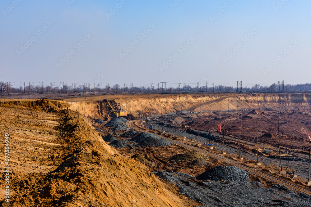 View on the iron ore quarry in Ukraine View on the iron ore quarry in Ukraine