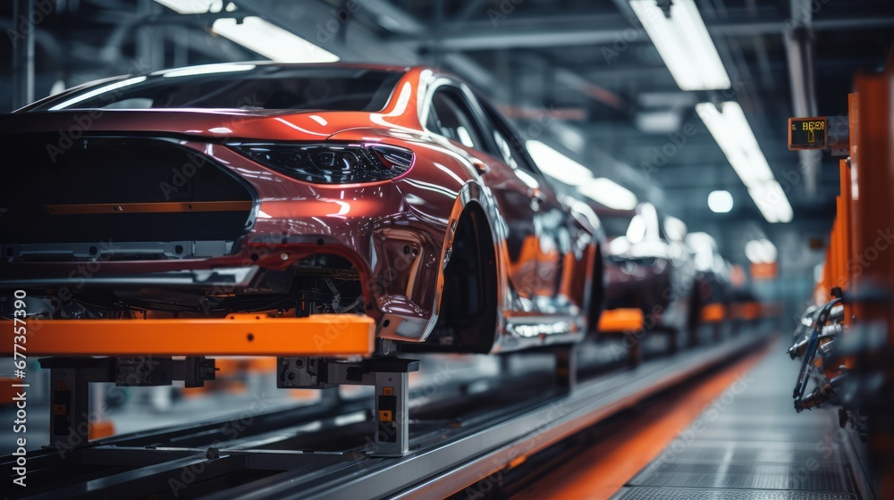car factory assembly line car factory assembly line