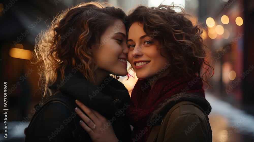couple of women kissing, lgbt pride, diversity couple of women kissing, lgbt pride, diversity