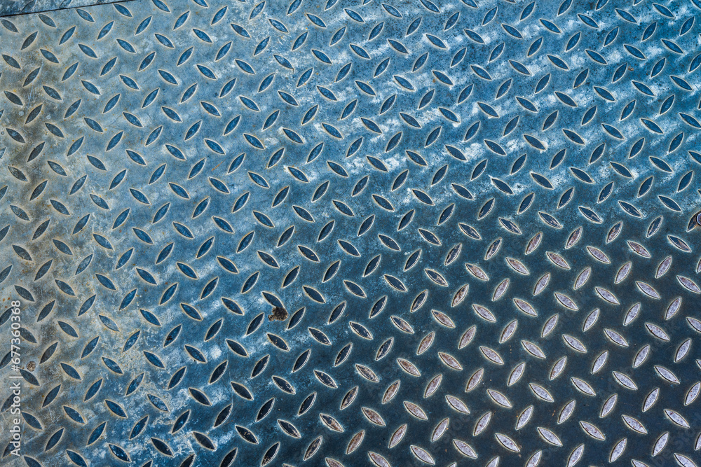 Aluminium tread pattern to prevent slipping. Aluminium tread pattern to prevent slipping.