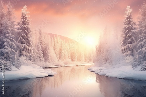 Winter Wonderland: Festive Christmas Landscap © Francesco