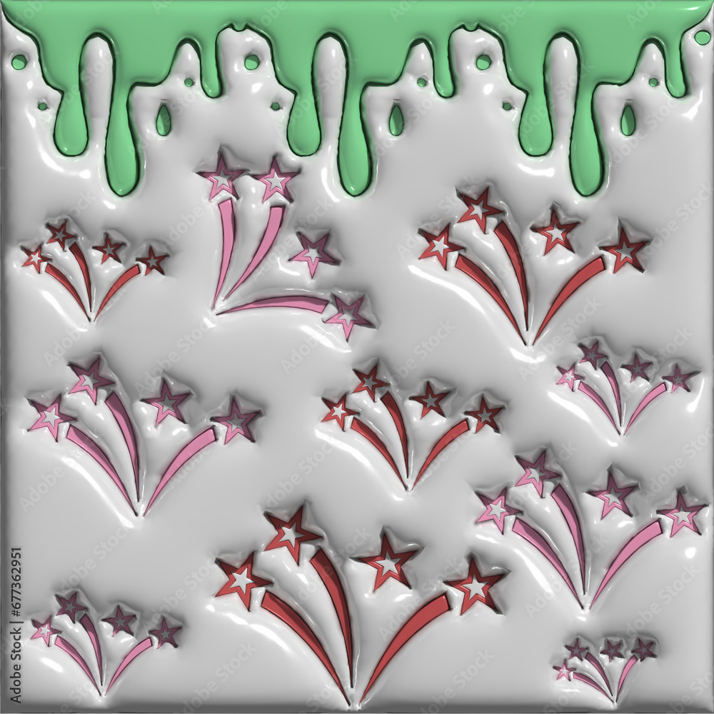 Fototapeta premium Sprinkle Tumbler Wrap Png 3D Design