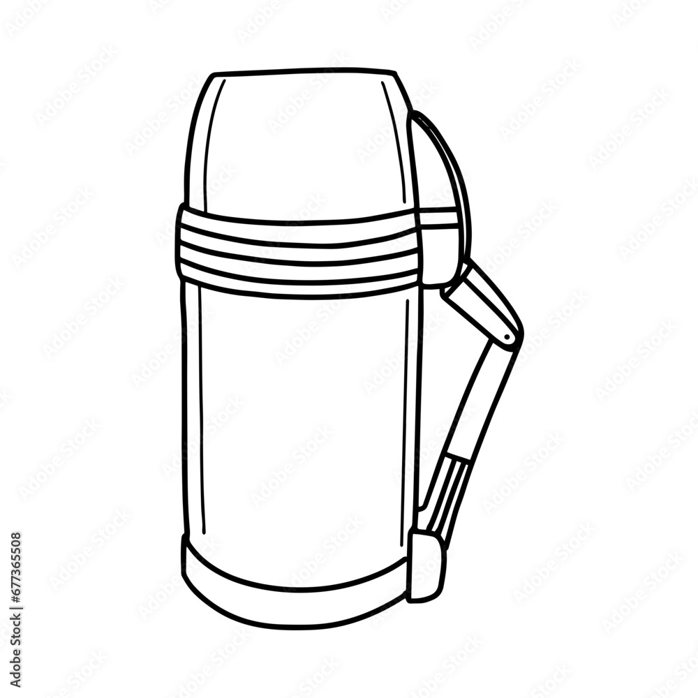 thermos kettle isolated on white thermos kettle isolated on white