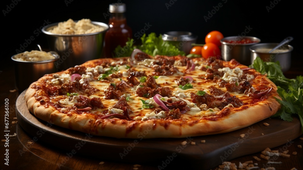 pizza with mushrooms and tomatoes pizza with mushrooms and tomatoes