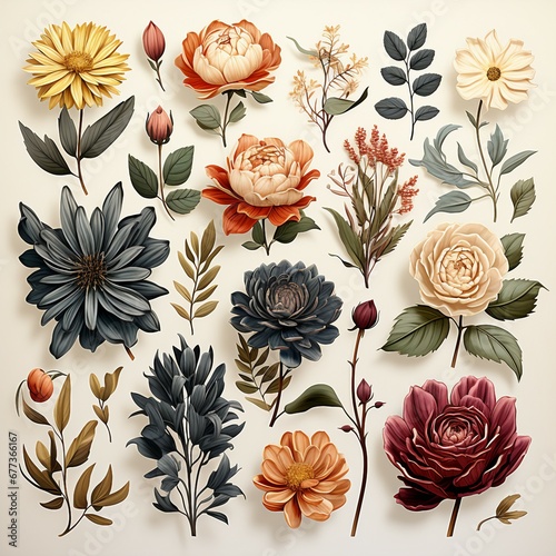 seamless pattern with flowers