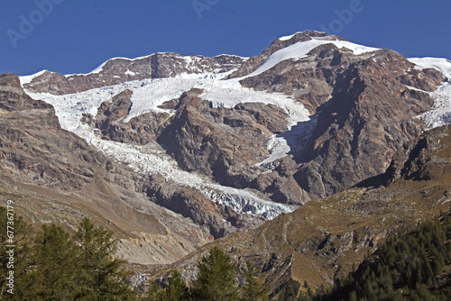 il Monte Rosa dall'alta valle di Gressoney