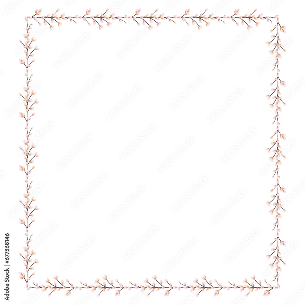 easter floral frame easter floral frame