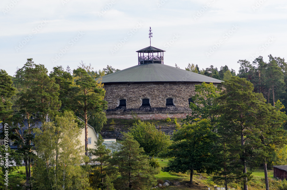 Part of Fredriksborg’s fortress, Stockholm archipelago, Sweden. It was built to defend the narrow passage at Oxdjupet strait outside of Vaxholm