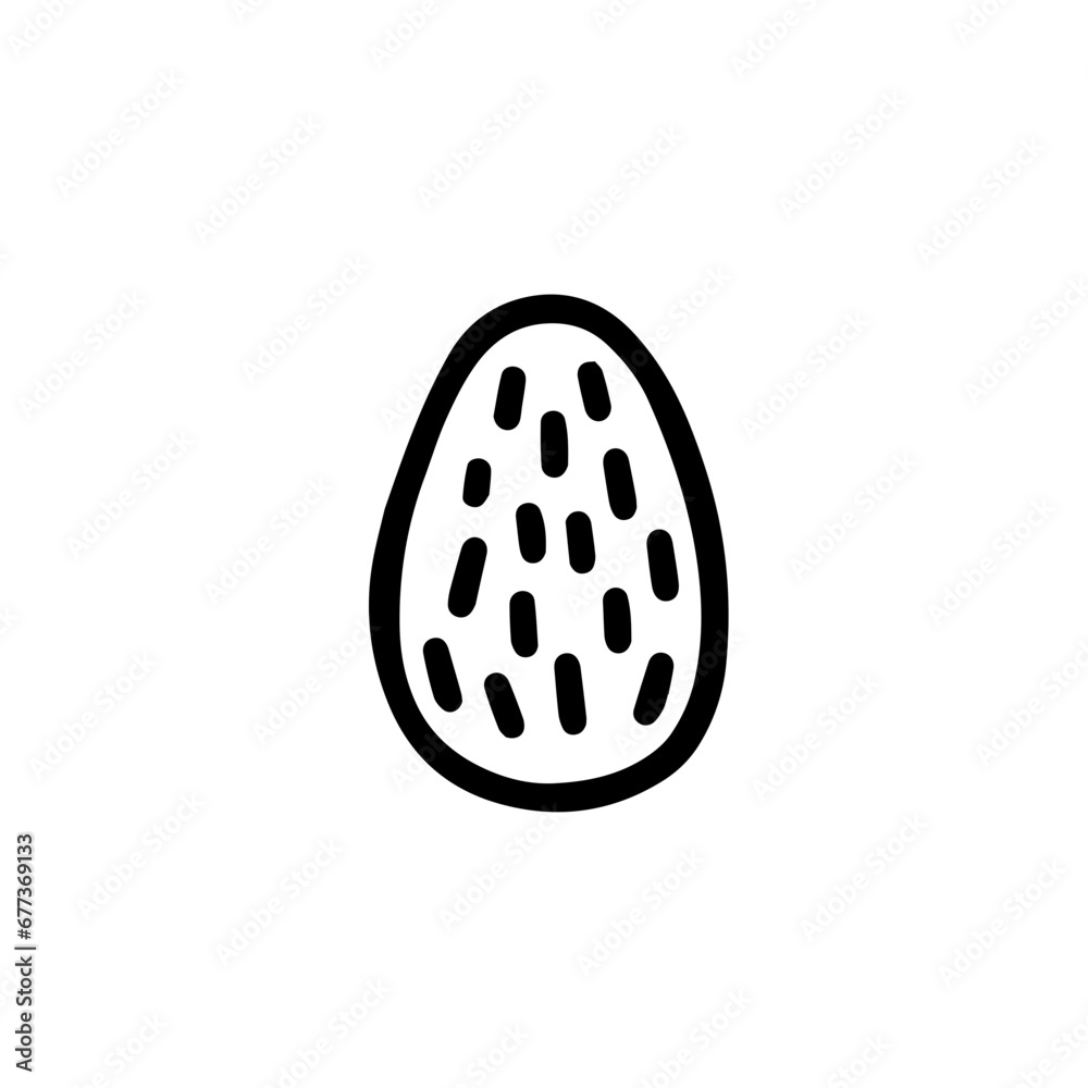easter egg in doodle style easter egg in doodle style