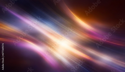 Abstract wavy blurred background with lighting effects for graphic design. Red, yellow, blue and pink colors in motion.