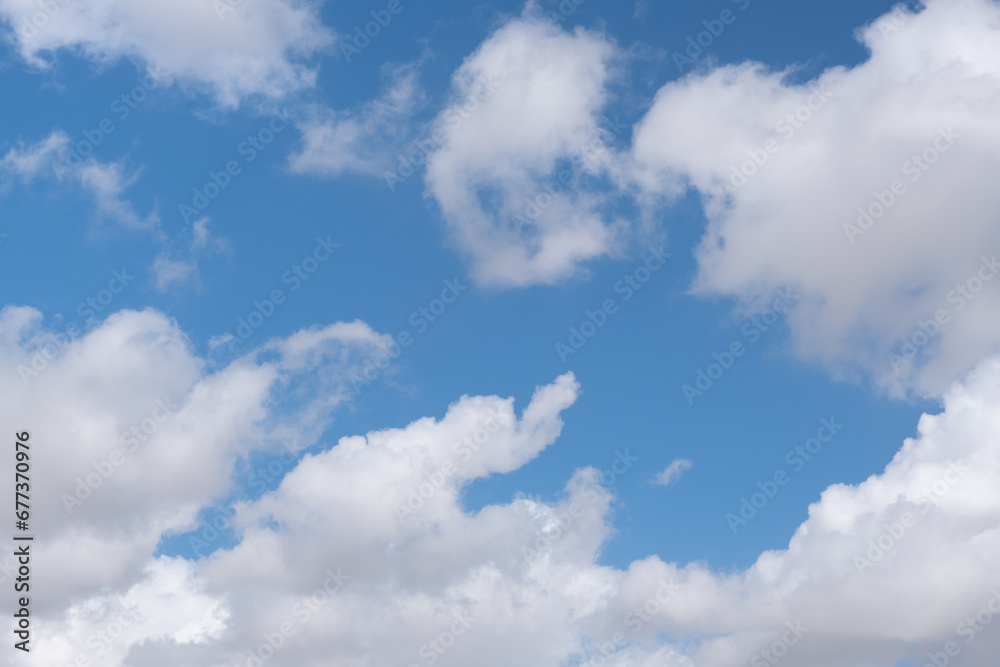 puffy cloud, dramatic skyscape. Amazing clouds on blue sky light of nature puffy cloud, dramatic skyscape. Amazing clouds on blue sky light of nature