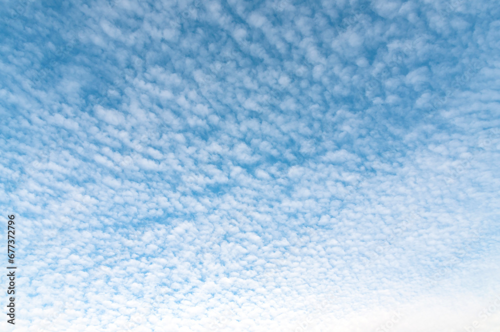 Cirrus clouds floating high in the sky..Blue sky with cirrus clouds floating across it. Beginning of winter, November. Cirrus clouds floating high in the sky..Blue sky with cirrus clouds floating across it. Beginning of winter, November.