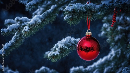 Obraz na płótnie christmas tree decorations w salonie