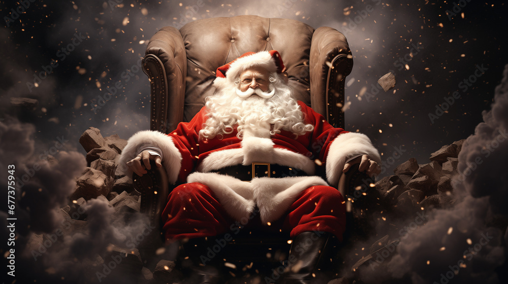 Happy Santa Claus Merry Christmas Old Man Santa Clause with Smiling Face Happy Santa Claus Merry Christmas Old Man Santa Clause with Smiling Face