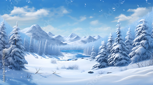 Winter landscape © Kateryna Kordubailo