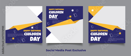 world children's day social media post