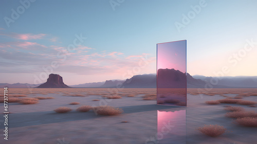 monolith in the desert