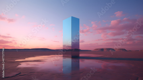 monolith in the desert