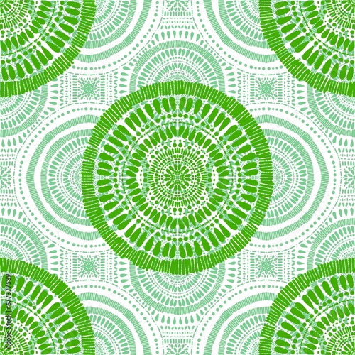 Obraz na płótnie Abstract circle seamless mandala pattern for fabrics and linens and wrapping paper and fashion textiles w salonie