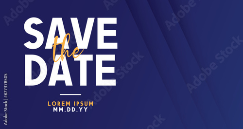 Save the date banner. Can be used for business, marketing and advertising. logo graphic design of event summit made for Technology and upcoming events.