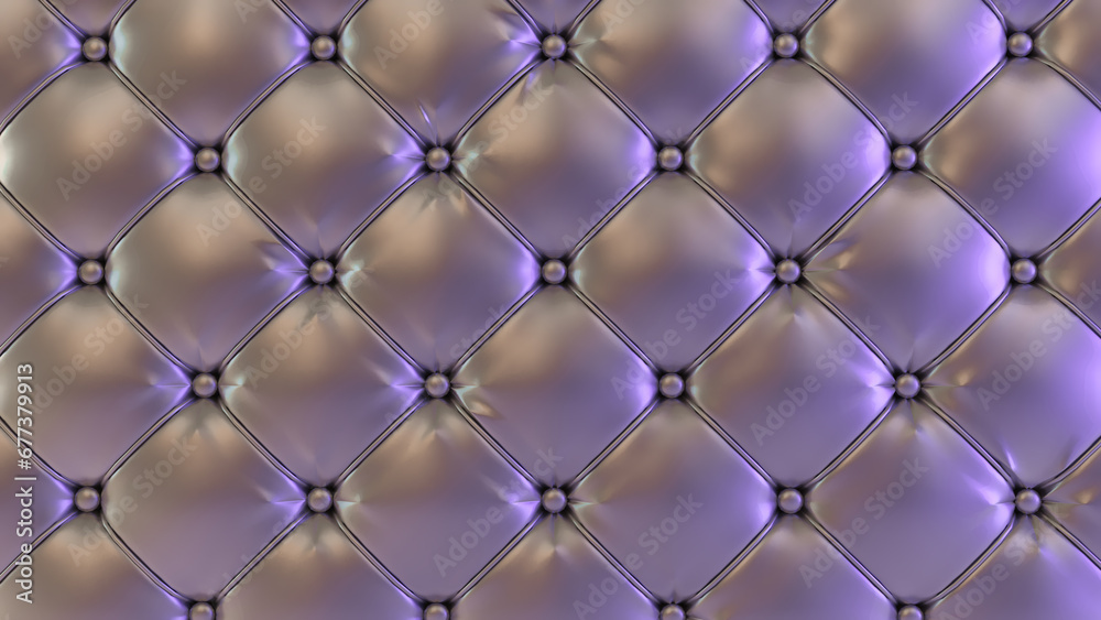 Fototapeta premium Details of leather seats , vintage style,texture, 3D render