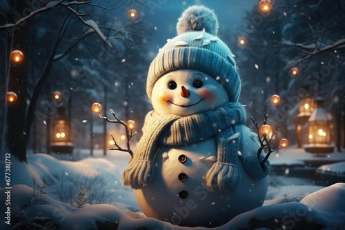Merry Snowman Moments: Happy New Year Celebration