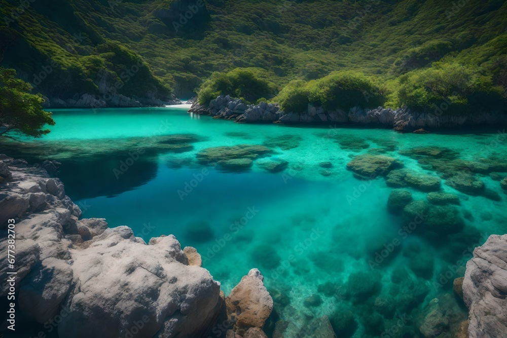 Fototapeta premium tropical island in the sea
