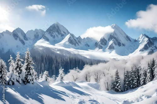 snow covered mountains © ANAS
