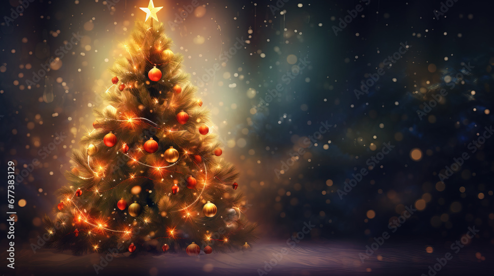 christmas celebrate bokeh background shiny decoration with warm happiness joyful lighting ambient mood and tone xmas ideas concept backdrop ,ai generate christmas celebrate bokeh background shiny decoration with warm happiness joyful lighting ambient mood and tone xmas ideas concept backdrop ,ai generate