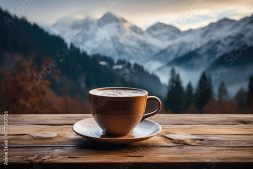 Coffee Symphony: Mountains, Forest, and Steam