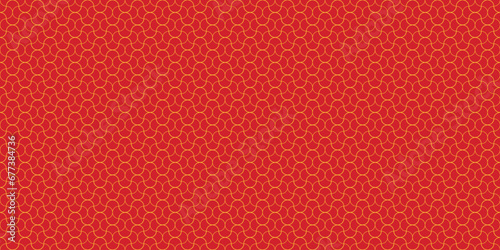 Gold on red, Asian, oriental, Japanese circle pattern for celebration background, backdrops, banner background etc