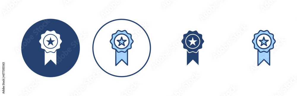 Badge icon vector. Awards icon vector. Achieve sign and symbols Badge icon vector. Awards icon vector. Achieve sign and symbols
