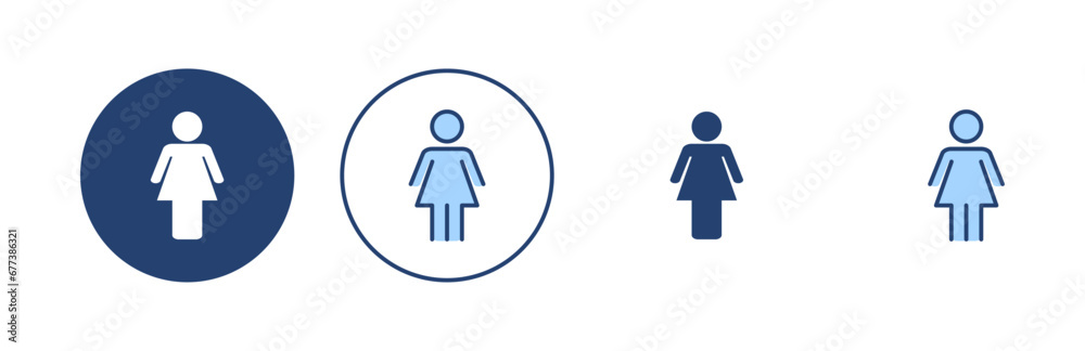 Female icon vector. woman sign and symbol Female icon vector. woman sign and symbol