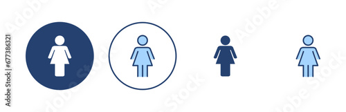 Female icon vector. woman sign and symbol