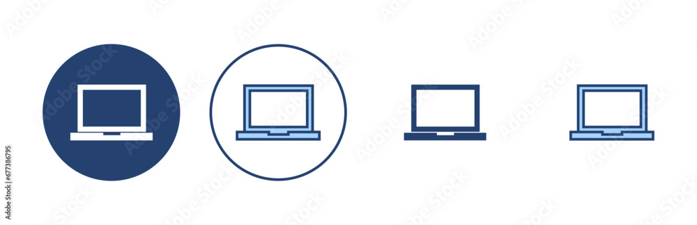 Laptop icon vector. computer sign and symbol Laptop icon vector. computer sign and symbol