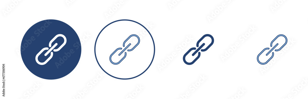 Link icon vector. Hyperlink chain sign and symbol Link icon vector. Hyperlink chain sign and symbol