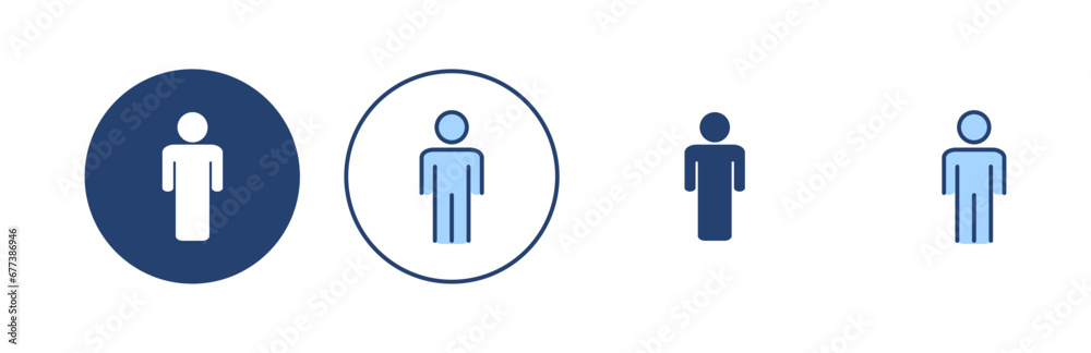 Man icon vector. male sign and symbol. human symbol Man icon vector. male sign and symbol. human symbol
