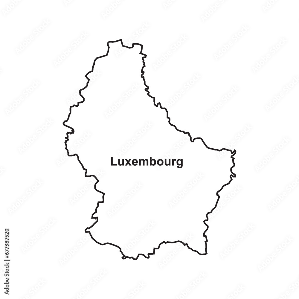 Luxembourg map icon