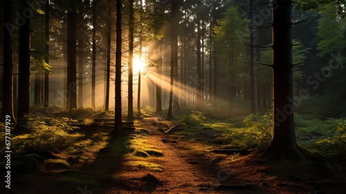 The sun greets the awakening breath of the forest © PRI