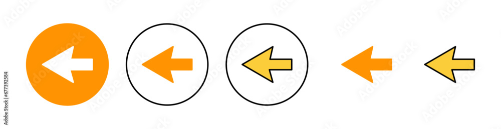 Arrow icon set for web and mobile app. Arrow sign and symbol for web design. Arrow icon set for web and mobile app. Arrow sign and symbol for web design.