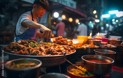 Global Street Food Delights  Scenes of Culinary Excellence - Scene 0