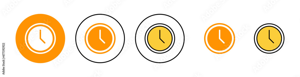 Clock icon set for web and mobile app. Time sign and symbol. watch icon Clock icon set for web and mobile app. Time sign and symbol. watch icon