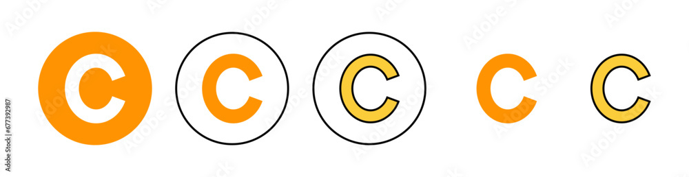 Copyright icon set for web and mobile app. copyright sign and symbol Copyright icon set for web and mobile app. copyright sign and symbol