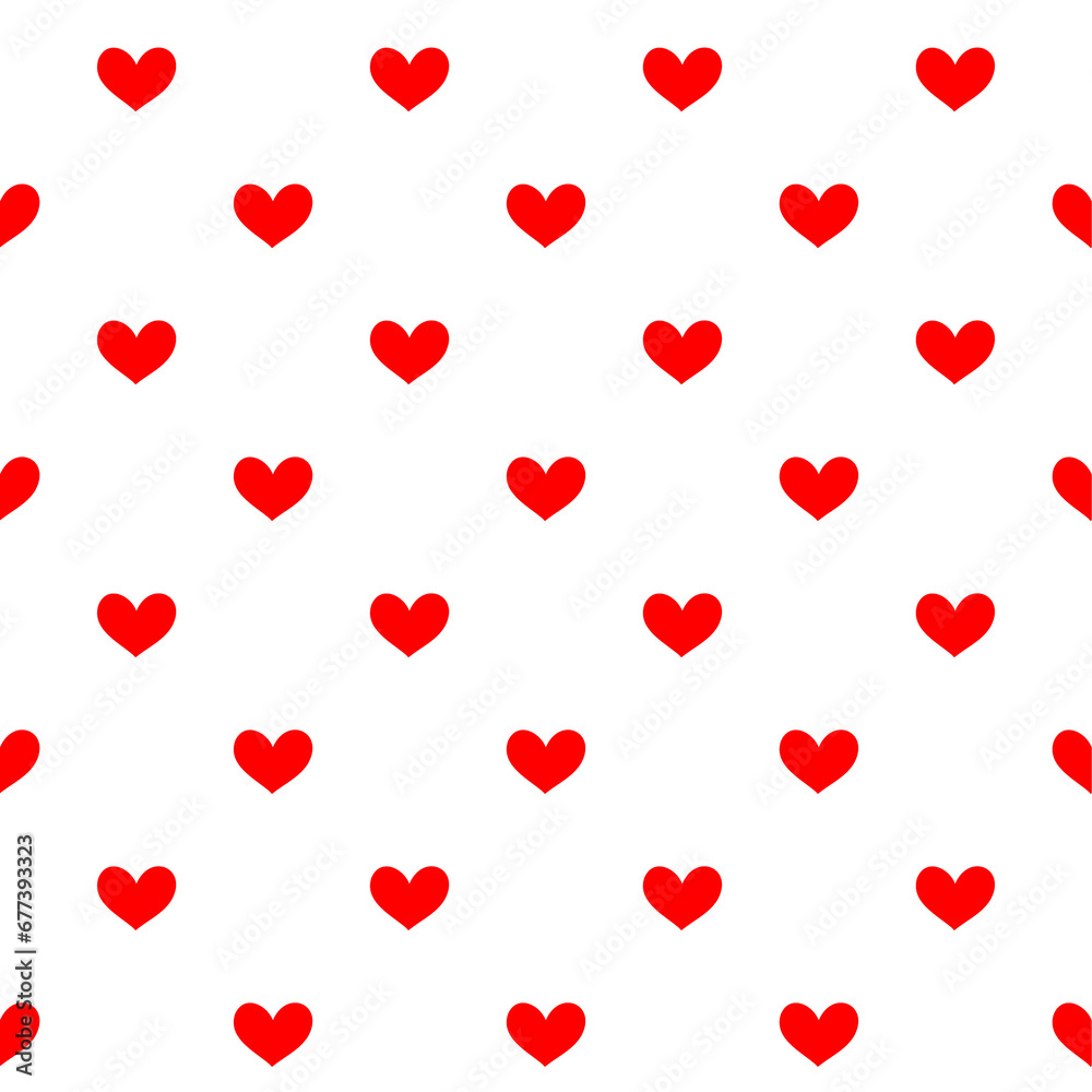 Valentine's Day pattern. Seamless background with heartbeat symbol.
