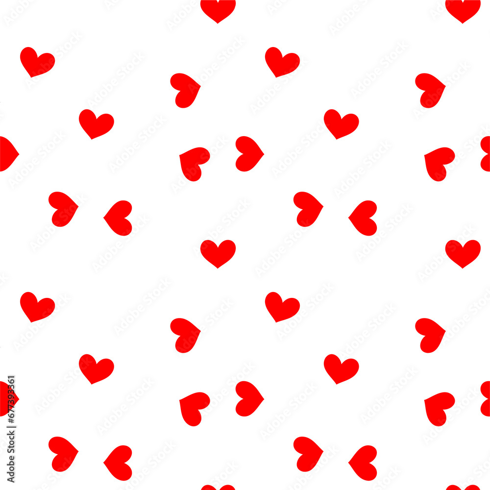 Valentine's Day pattern. Seamless background with heartbeat symbol.