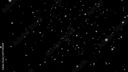 Falling snow. Animation background. Loop, Alpha Channel