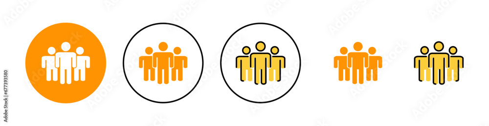 People icon set for web and mobile app. person sign and symbol. User Icon vector People icon set for web and mobile app. person sign and symbol. User Icon vector