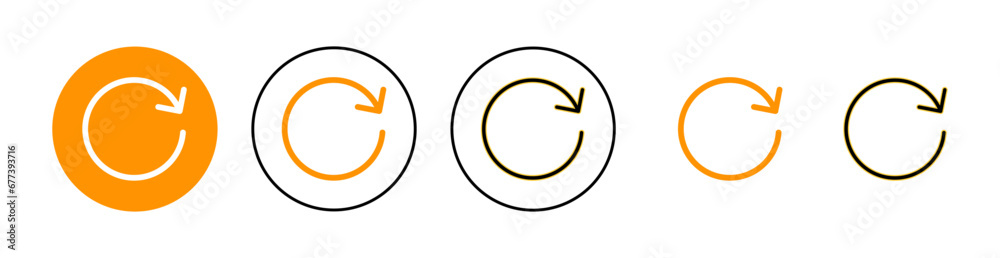 Refresh icon set for web and mobile app. Reload sign and symbol. Update icon. Refresh icon set for web and mobile app. Reload sign and symbol. Update icon.