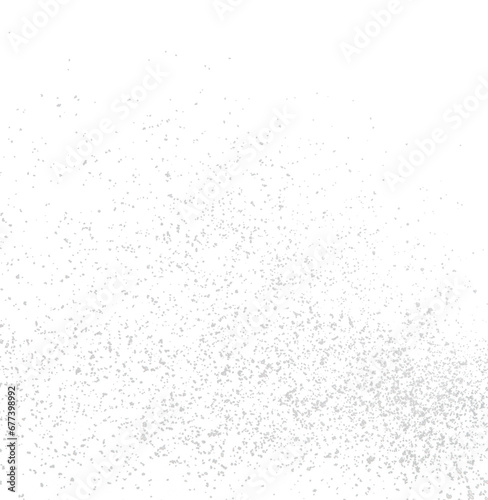 Photo image of falling down snow, fine small size snows. Freeze shot on black background isolated overlay. Fluffy White snowflakes splash cloud in mid air. Real Snow throwing shower