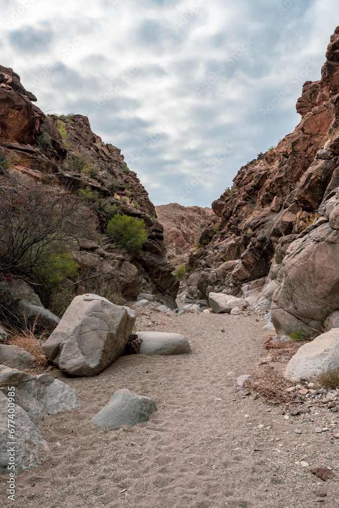 Rock Walls Begin To Rise Up Along Upper Burro Wash In Big Bend Rock Walls Begin To Rise Up Along Upper Burro Wash In Big Bend